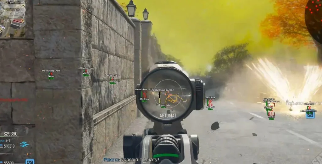 Warzone ESP player tags hack showing enemy operators through walls
